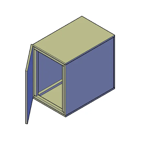 Compressor geluidsomkast bouwtekening