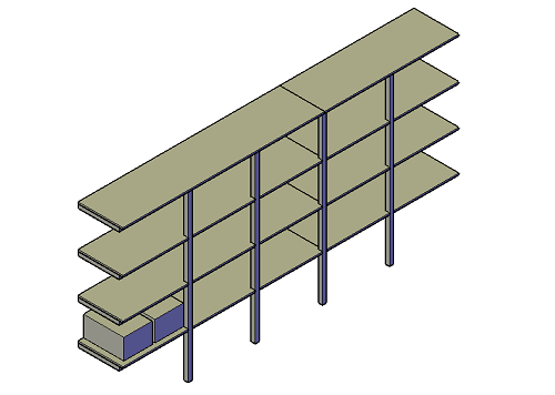 Wandrek voor in de Schuur bouwtekening