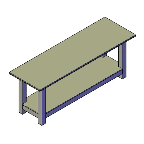 Werkbank type C bouwtekening