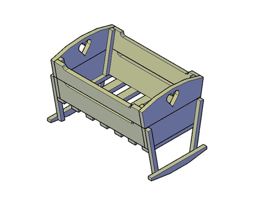 Bouwtekeing van een Wiegje voor een baby